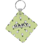 Golf Diamond Plastic Keychain w/ Name or Text