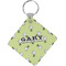 Golf Diamond Plastic Keychain w/ Name or Text