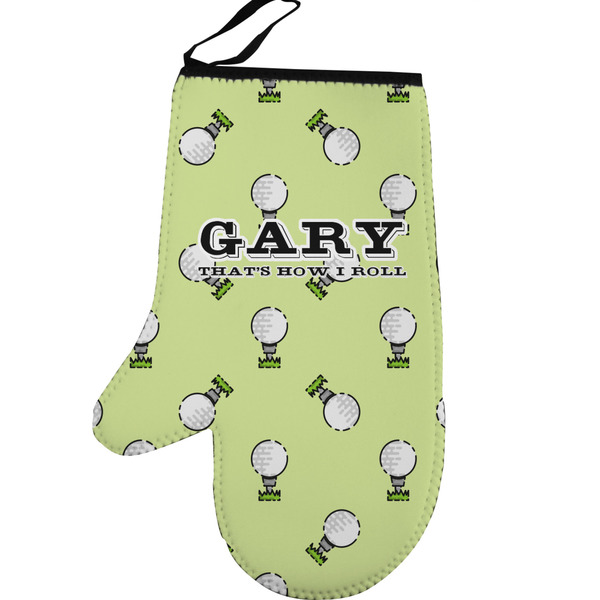 Golf Personalized Oven Mitt - Left