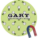 Golf Round Fridge Magnet (Personalized)