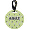 Golf Personalized Round Luggage Tag