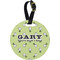Golf Plastic Luggage Tag - Round (Personalized)