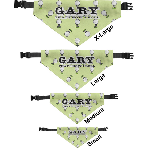 Golf Pet Bandana Sizes