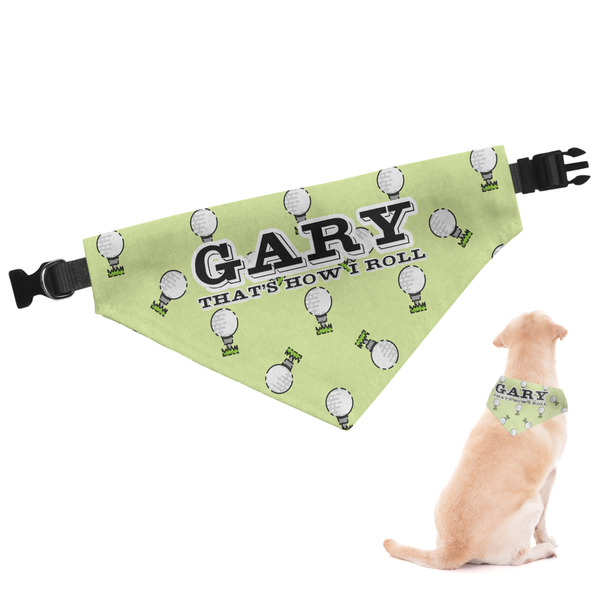 Custom Golf Dog Bandana - Large (Personalized)