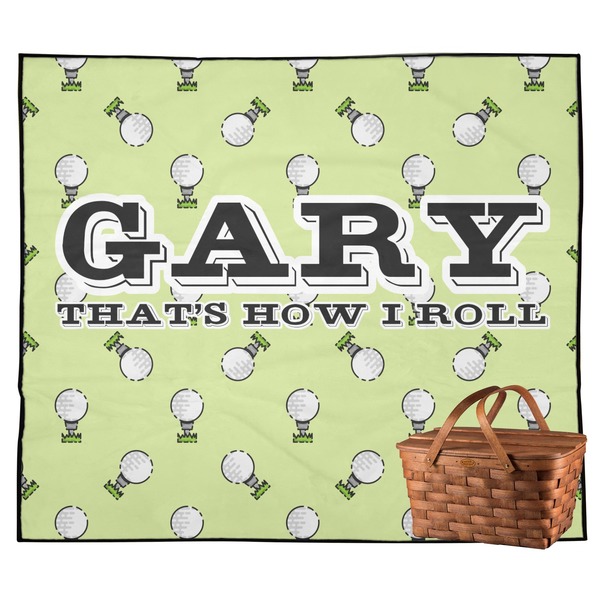 Custom Golf Outdoor Picnic Blanket (Personalized)