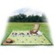 Golf Picnic Blanket - with Basket Hat and Book - in Use