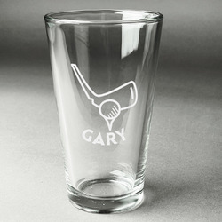 Golf Pint Glass - Engraved (Personalized)