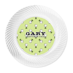Golf Plastic Party Dinner Plates - 10" (Personalized)