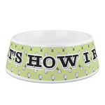 Golf Plastic Dog Bowl (Personalized)