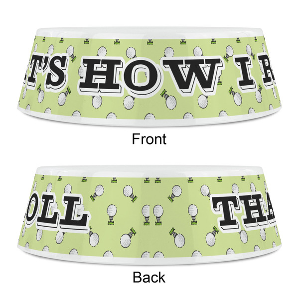 Golf Plastic Pet Bowls - Small - APPROVAL