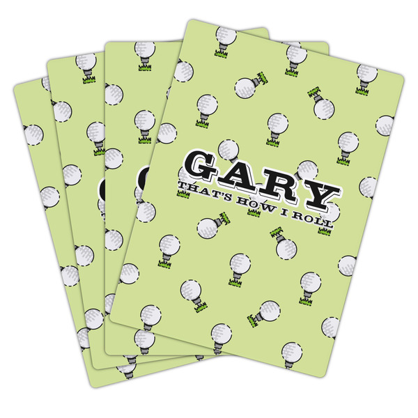 Golf Playing Cards - Hand Back View