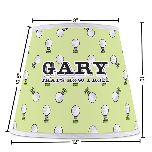 Golf Poly Film Empire Lampshade - Dimensions