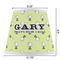 Golf Poly Film Empire Lampshade - Dimensions