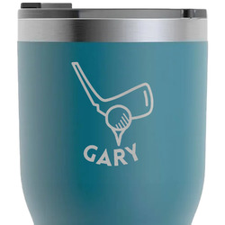 Golf RTIC Tumbler - Dark Teal - Laser Engraved - Single-Sided (Personalized)