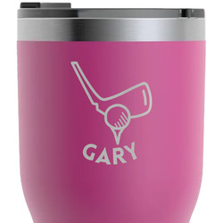 Golf RTIC Tumbler - Magenta - Laser Engraved - Double-Sided (Personalized)