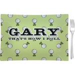 Golf Glass Rectangular Appetizer / Dessert Plate (Personalized)