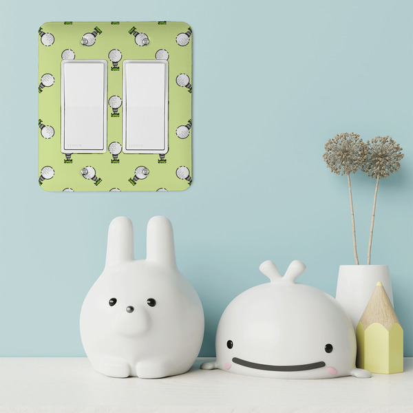 Golf Rocker Light Switch Covers - Double - IN CONTEXT