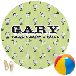 Golf Round Beach Towel (Personalized)