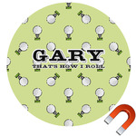 Golf Round Car Magnet - 6" (Personalized)