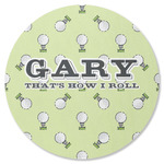 Golf Round Rubber Backed Coaster (Personalized)