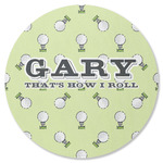 Golf Round Rubber Backed Coaster (Personalized)
