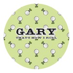 Golf Round Decal - Large (Personalized)