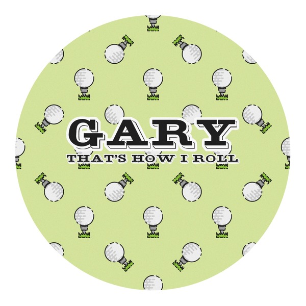 Custom Golf Round Decal - Large (Personalized)
