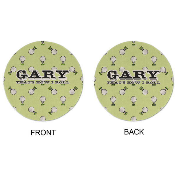 Golf Round Linen Placemats - APPROVAL (double sided)