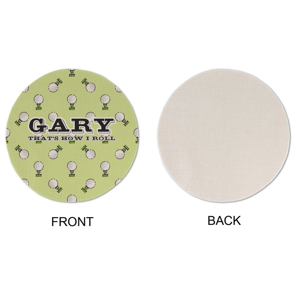 Golf Round Linen Placemats - APPROVAL (single sided)