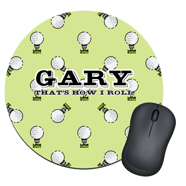 Custom Golf Round Mouse Pad (Personalized)