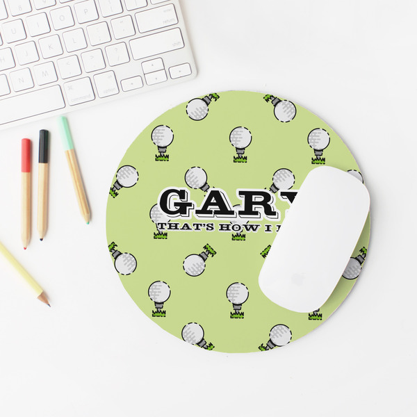 Golf Round Mousepad - LIFESTYLE 2