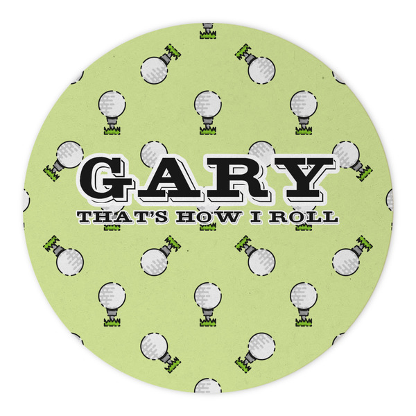 Golf Round Paper Coaster - Approval