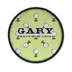 Golf Iron On Round Patch w/ Name or Text