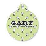 Golf Round Pet ID Tag - Small (Personalized)