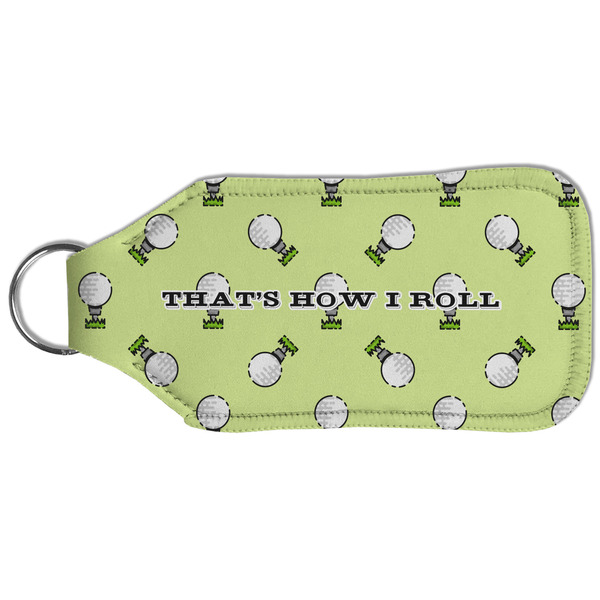 Golf Sanitizer Holder Keychain - Large (Back)