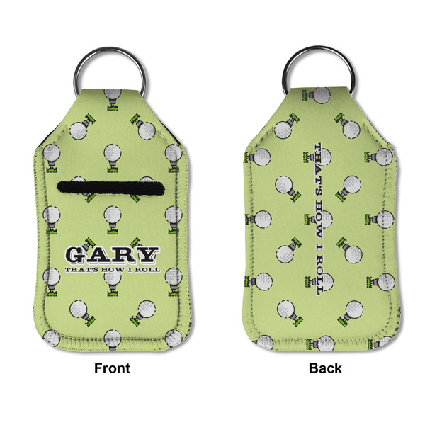 Golf Sanitizer Holder Keychain - Small APPROVAL (Flat)
