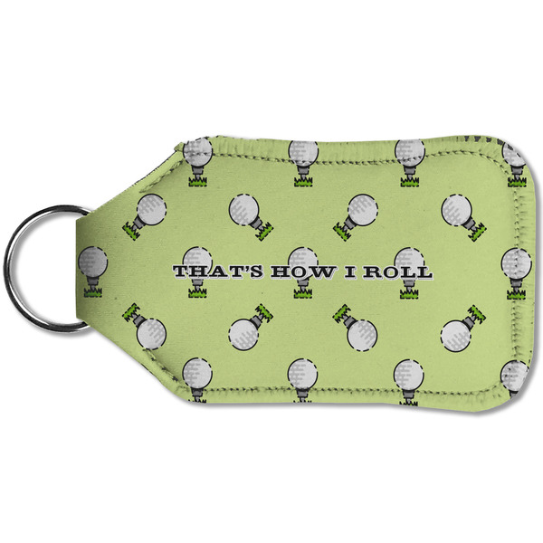 Golf Sanitizer Holder Keychain - Small (Back)