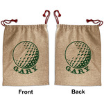 Golf Santa Sack - Front & Back (Personalized)