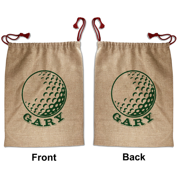 Custom Golf Santa Sack - Front & Back (Personalized)