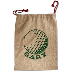 Golf Santa Sack - Front (Personalized)