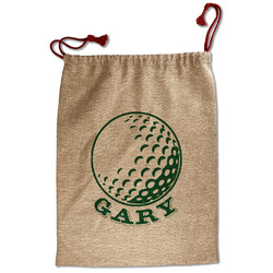 Golf Santa Sack - Front (Personalized)