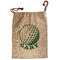 Golf Santa Sack - Front (Personalized)