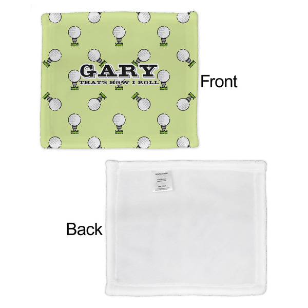 Golf Security Blanket - Front & White Back View