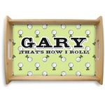 Golf Natural Wooden Tray - Small (Personalized)