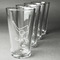 Golf Set of Four Engraved Pint Glasses - Set View