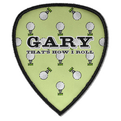 Golf Iron on Shield Patch A w/ Name or Text