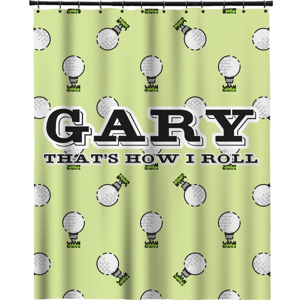 Custom Golf Extra Long Shower Curtain - 70"x84" (Personalized)