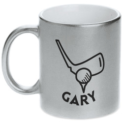 Golf Metallic Silver Mug (Personalized)