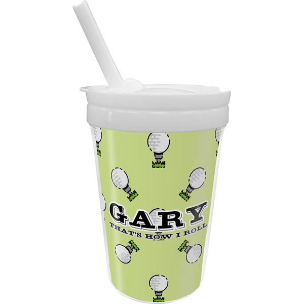 Custom Golf Sippy Cup with Straw (Personalized)