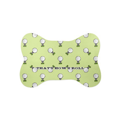 Golf Bone Shaped Dog Food Mat (Small) (Personalized)